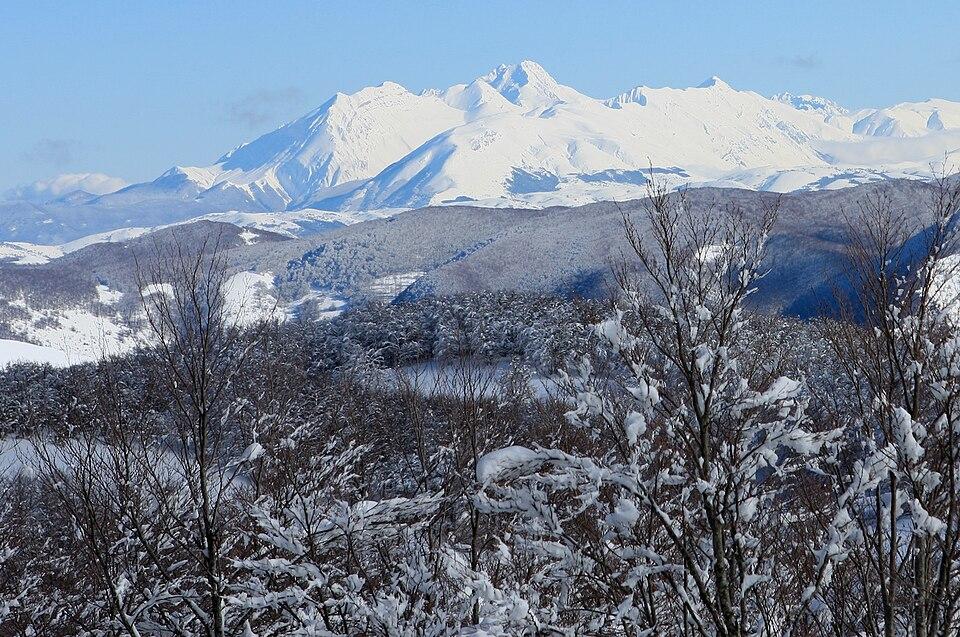 Panorama del Monte Terminillo innevato